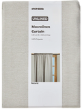 Natural Unlined Macro Linen Curtain