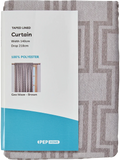 Geo Brown Lined Curtain