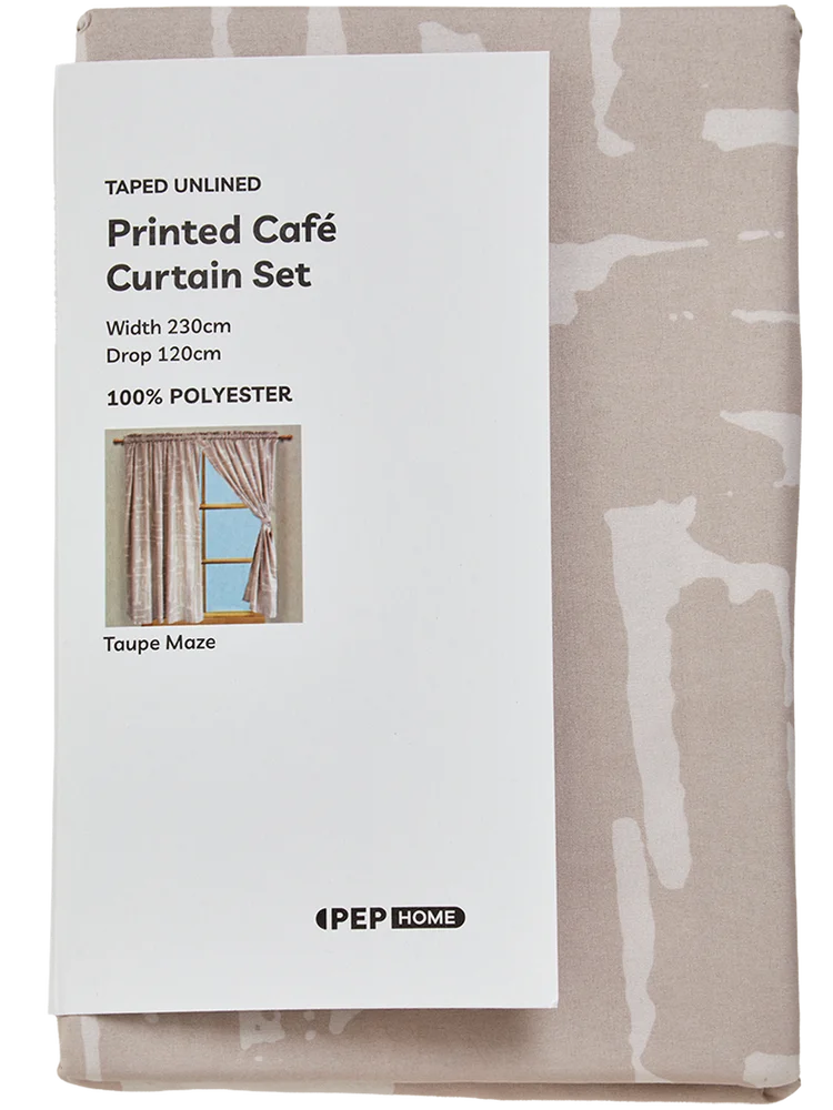 Taupe Microfiber Printed Set