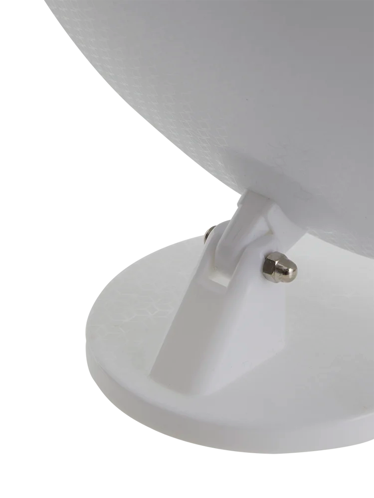 White Round Mirror On Stand