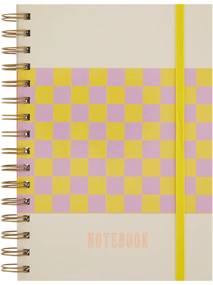 A5 Checkered Notebook