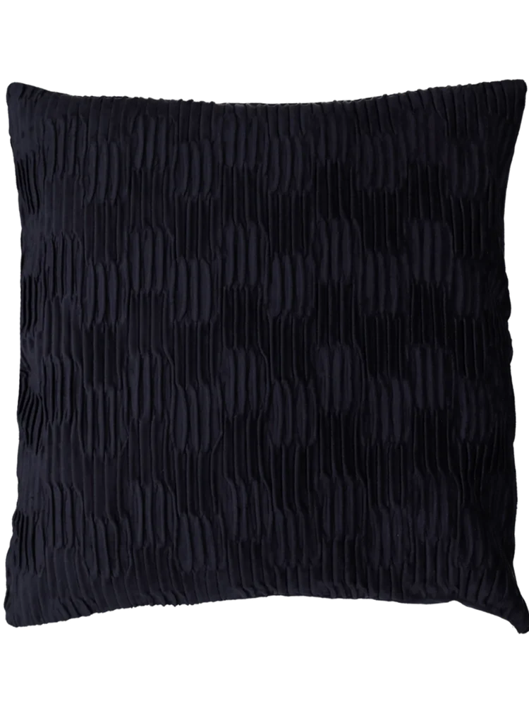 Blue Pleated Scatter Cover 50x50cm