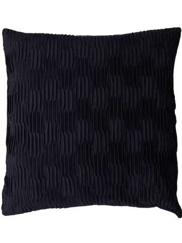 Blue Pleated Scatter Cover 50x50cm