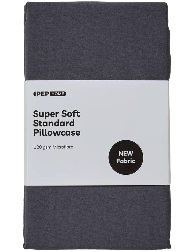 Standard Charcoal Pillow Case