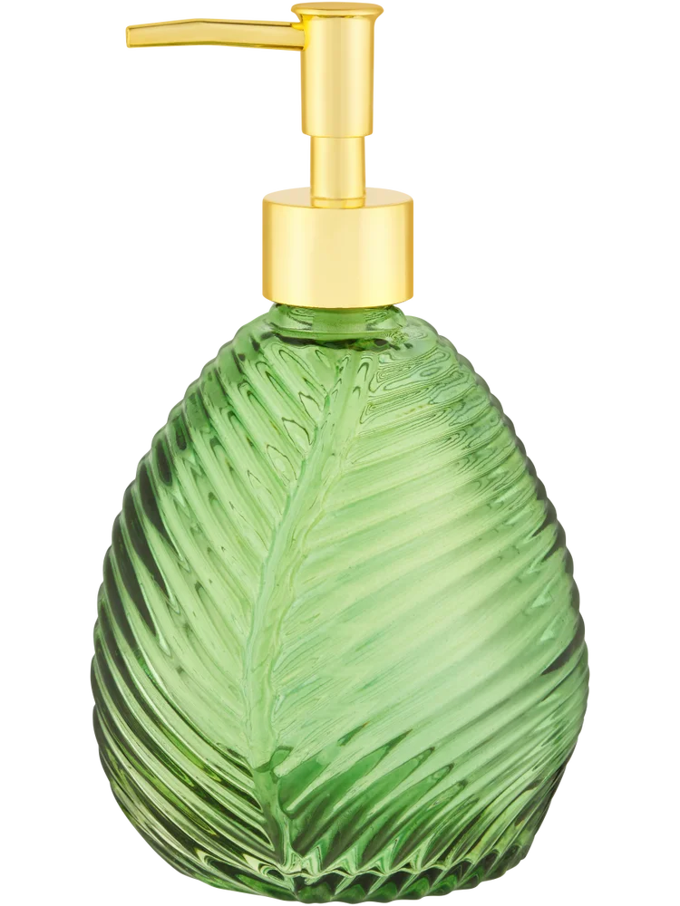 Green Leaf Glass Dispenser