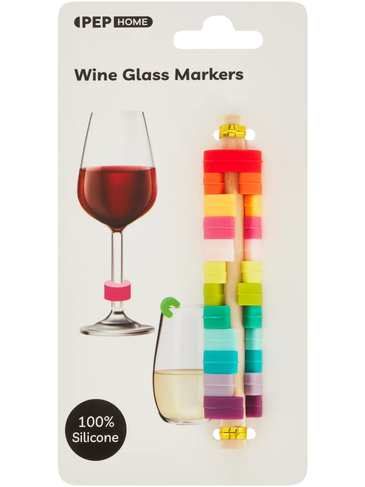 Rainbow Wine Glass Markers
