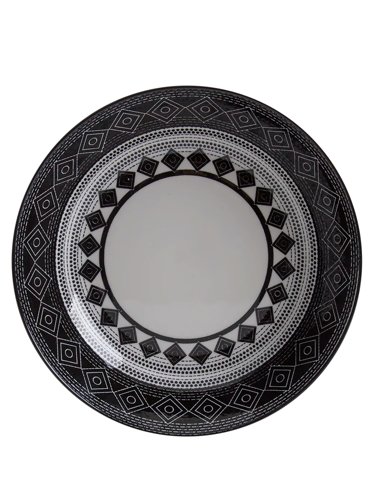 Black and White Printed Bowl