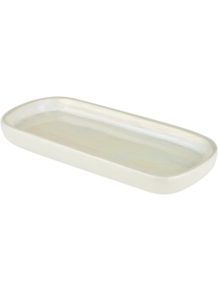 Pearl Glaze Ceramic Tray