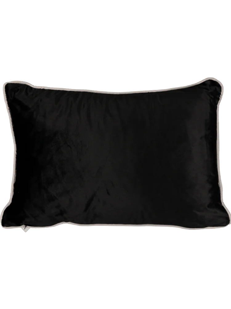 Black Plain Scatter Cushion 40x60cm