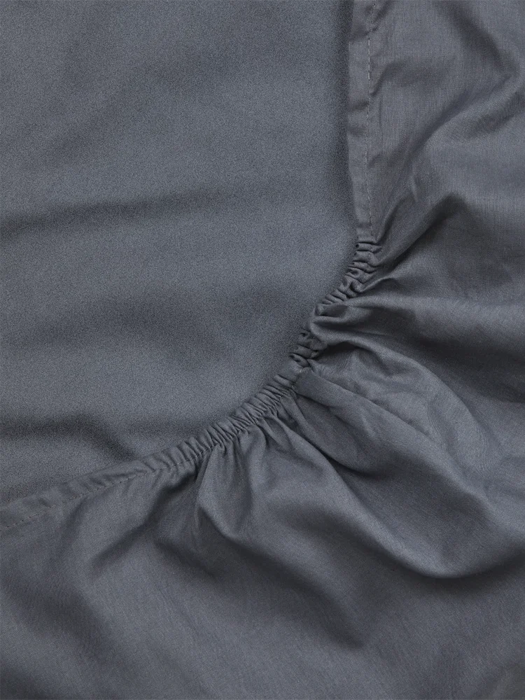 King Bed Charcoal Fitted Sheet 182x188x28cm (2)