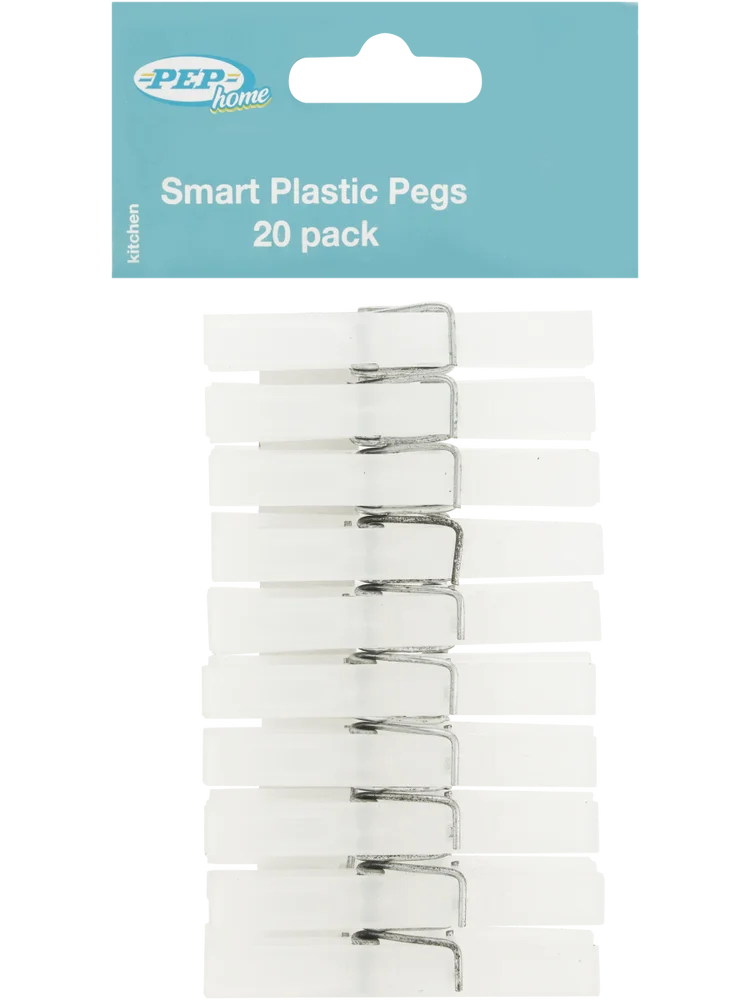 20 Pack Plastic Pegs
