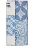 Blue Tile Shower Curtain (1)