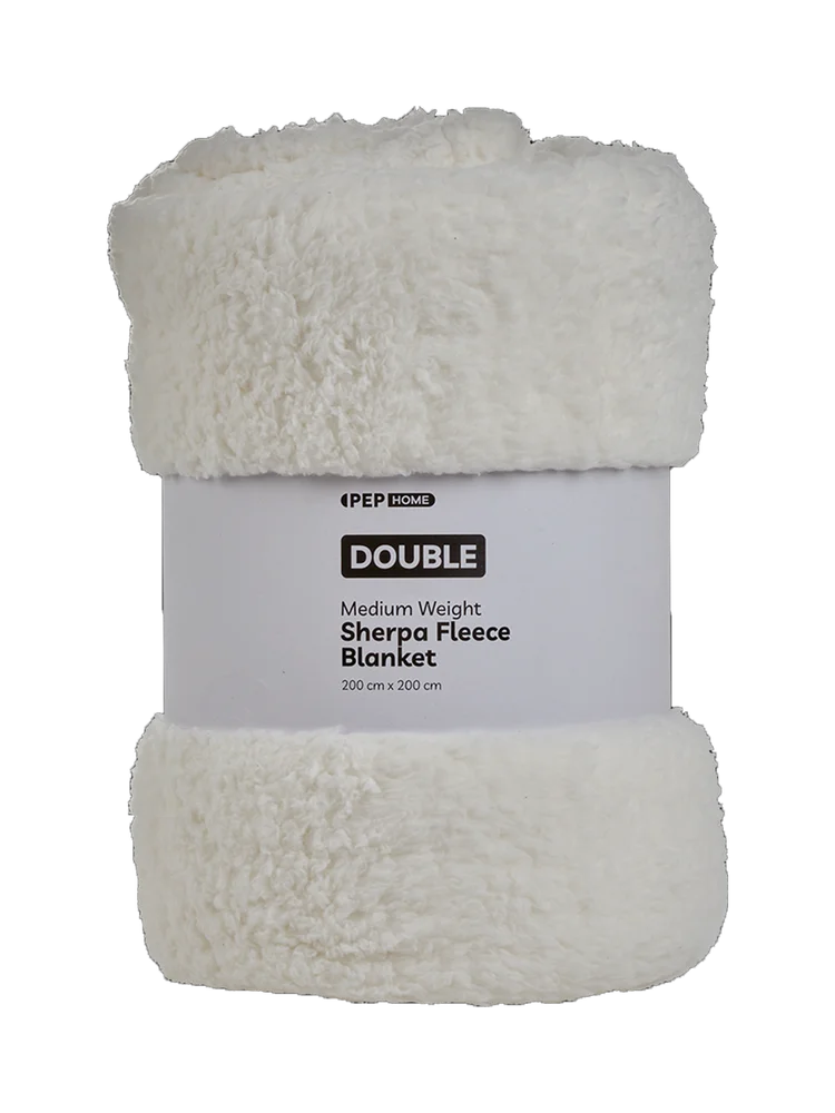 Cream Teddy Fleece Blanket