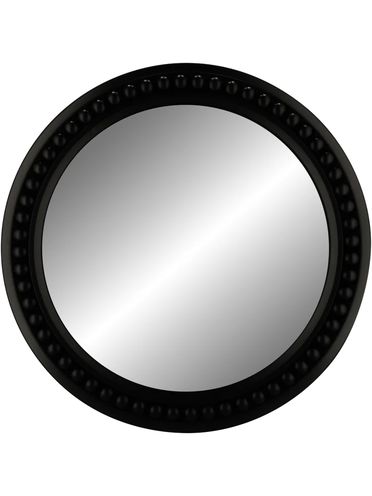 Black Bobble Framed Mirror