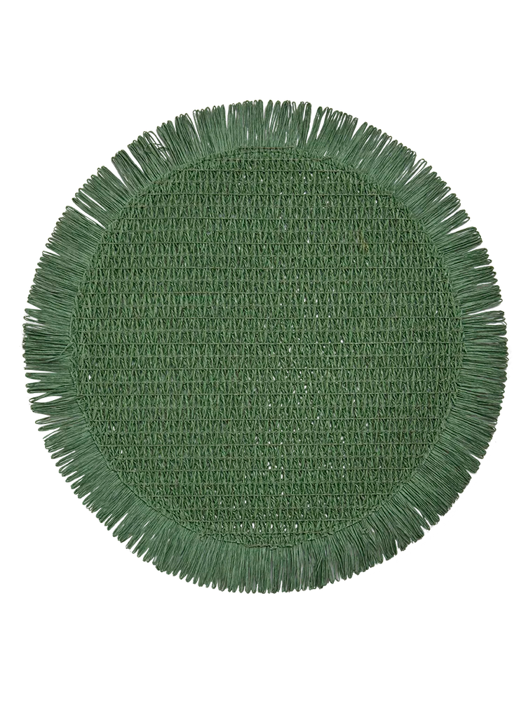 Forest Woven Fringe Placemat