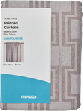 Brown Lined Curtain