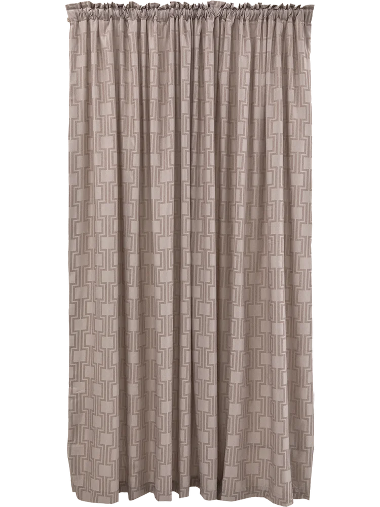 Brown Lined Curtain