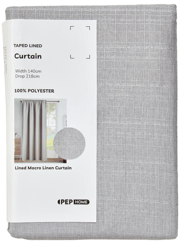 Grey Linen Curtain