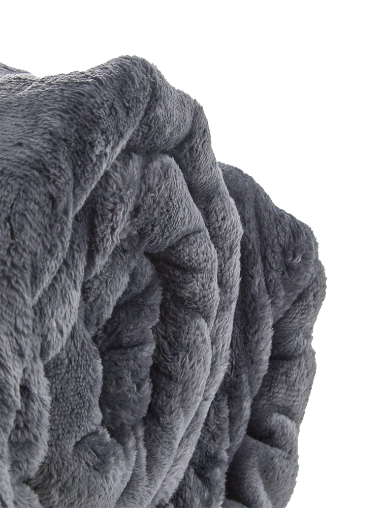 Double Butter Soft Grey Blanket 200x200cm