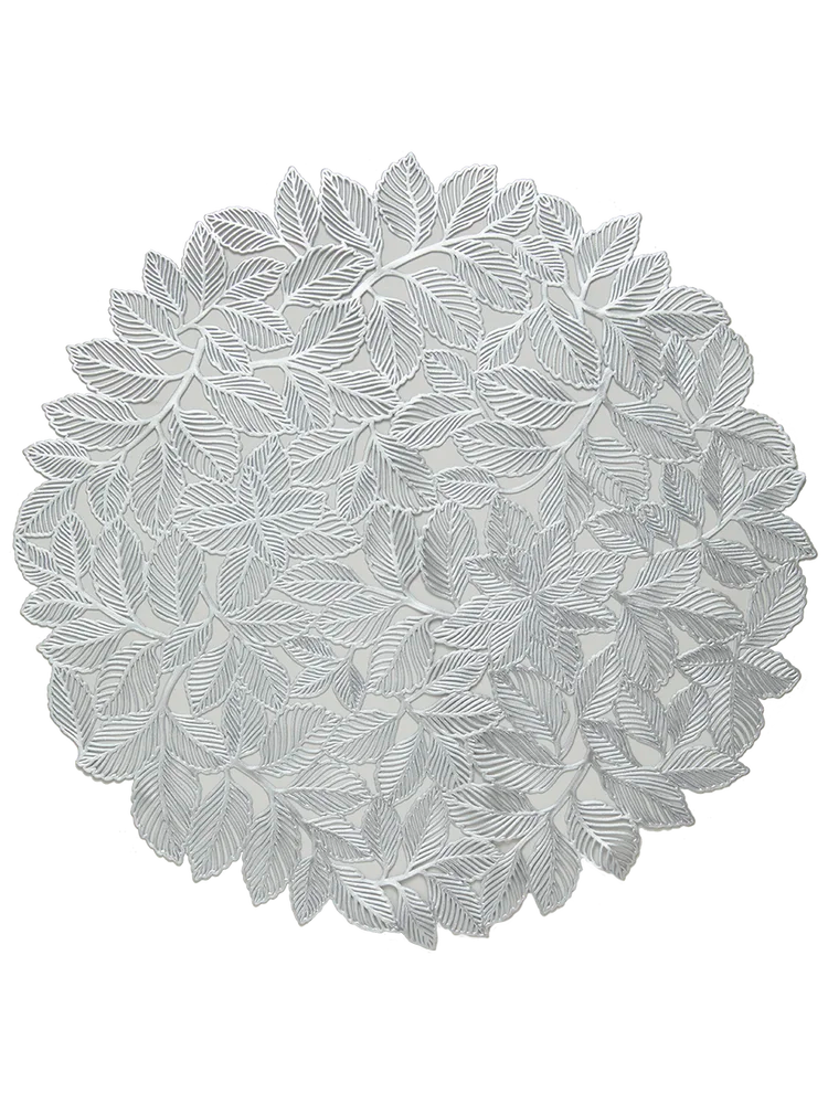 Round Silver Placemat