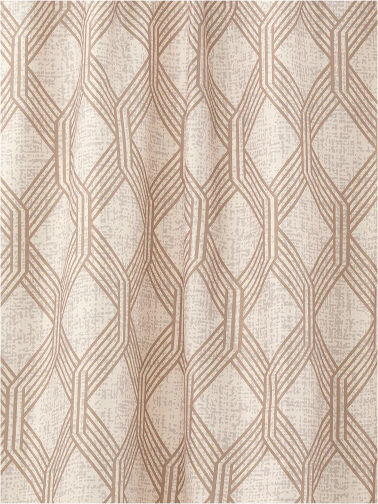 Geo Unlined Microfiber Curtain (2)