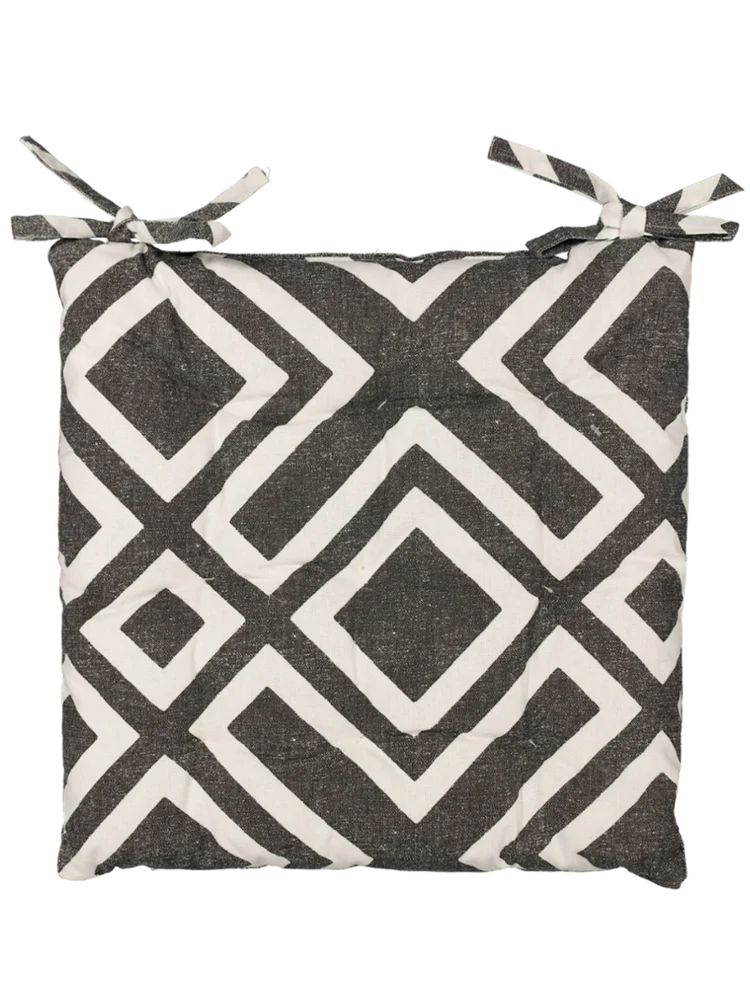 Geo Grey Outdoor Chair Pad