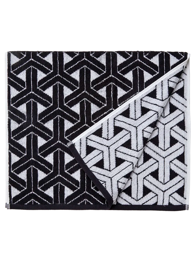 Black and White Hand Towel