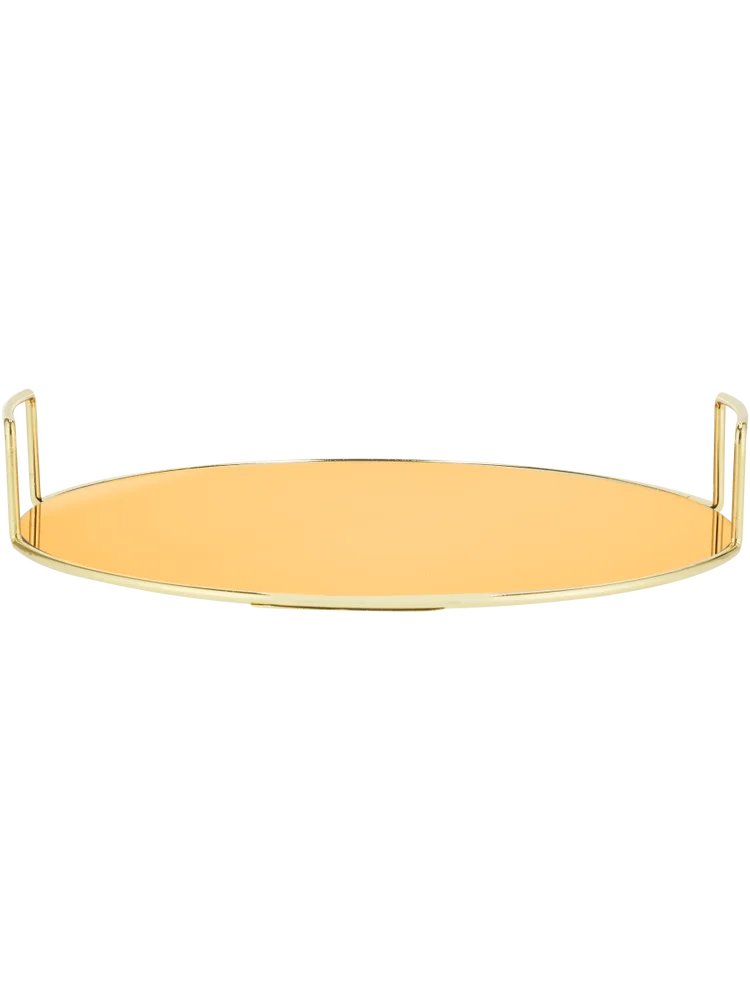 Gold Mirror Tray 30X30cm