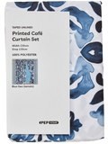 Geo Blue Microfibre Printed Cafe Set