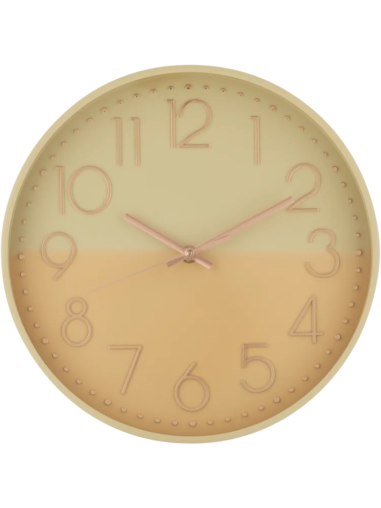 Peach Ombre Clock
