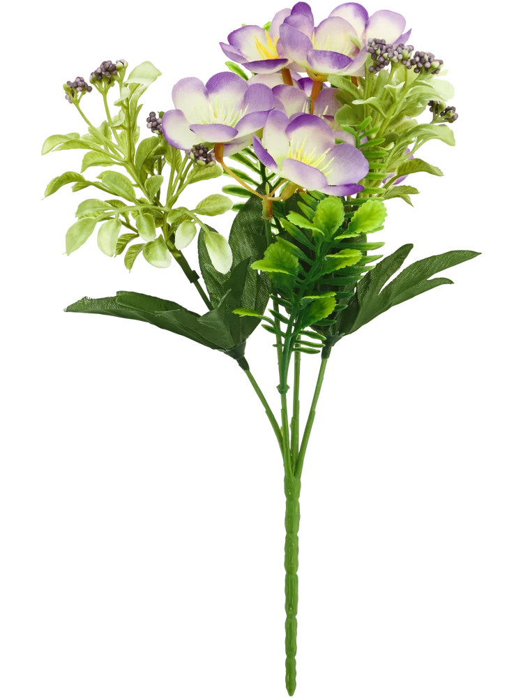 Purple Orchid Artificial Flower Bunch