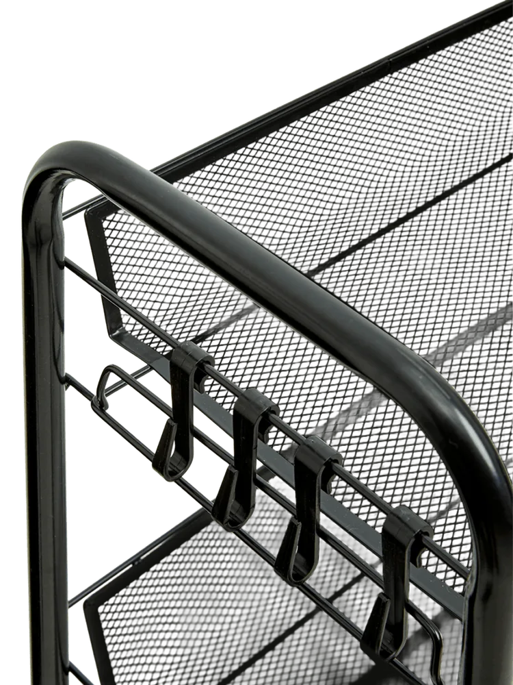 Black Metal Storage Cart 44x26x62cm (2)