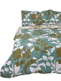 Double Bed Leaves Print Duvet Cover