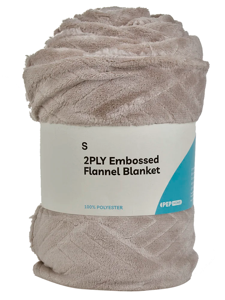 Single Bed Beige Throw