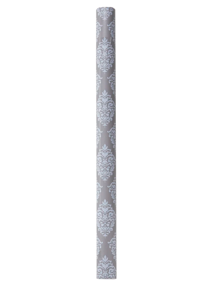 Grey Damask Adhesive Paper