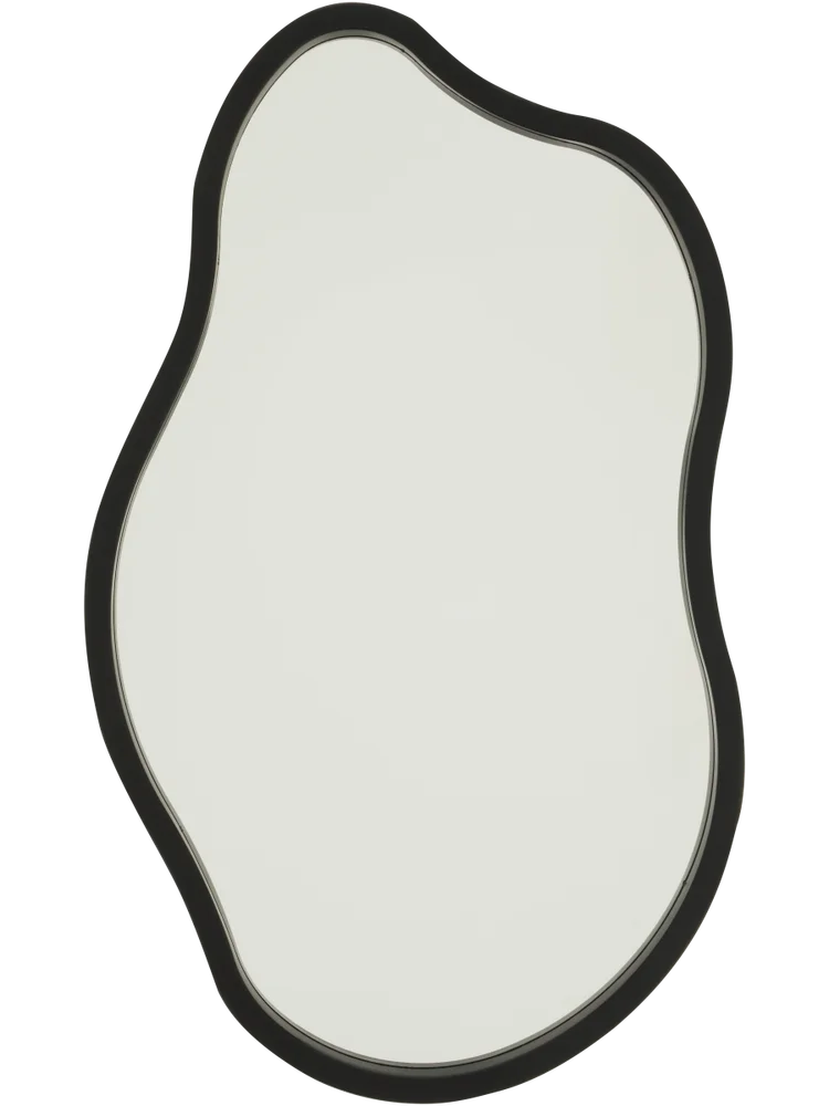 Black Organic Shape Mirror