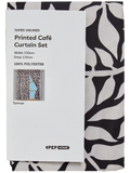 Black And Taupe Leaves Printed Cafe Set