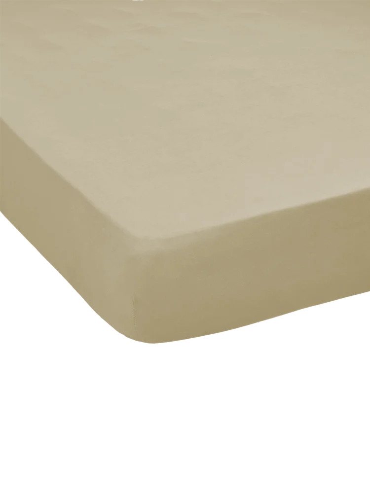 Natural Double Bed Fitted Sheet