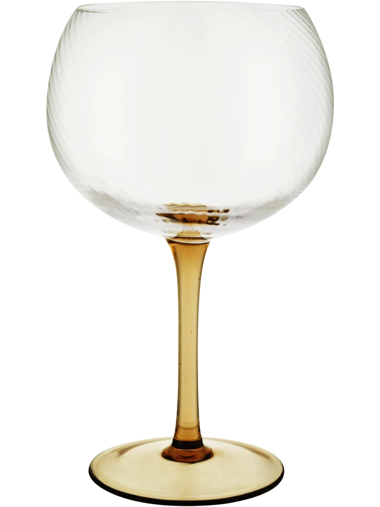 Peach Stem Balloon Wine Glass 8x8x18cm