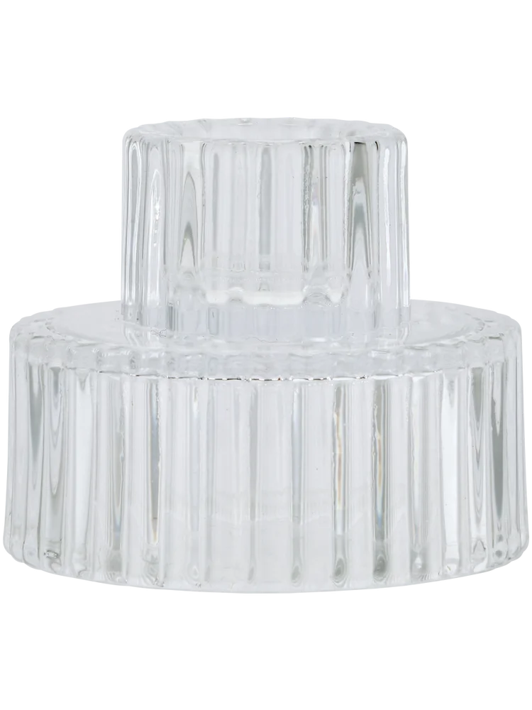 Clear Candle Holder
