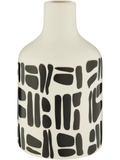 Black and White Print Vase
