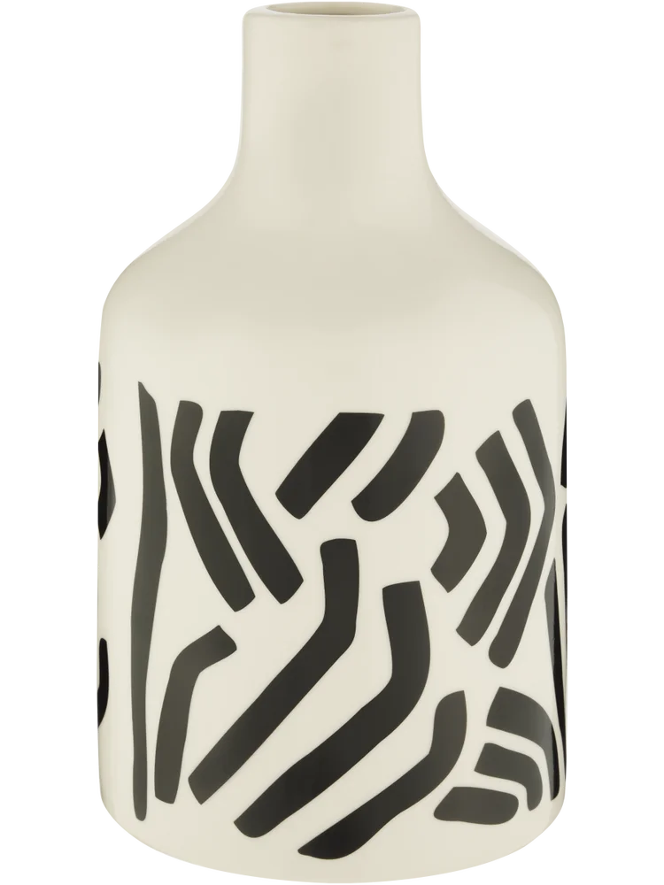 Black and White Print Vase (1)