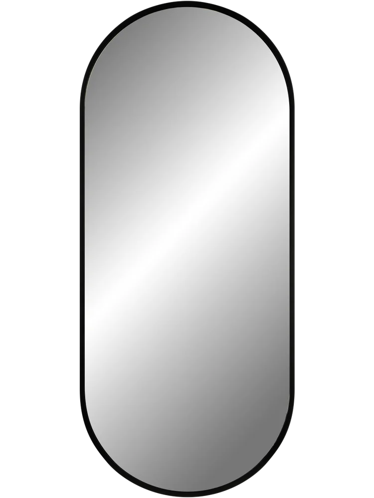 Black Capsule Framed Mirror