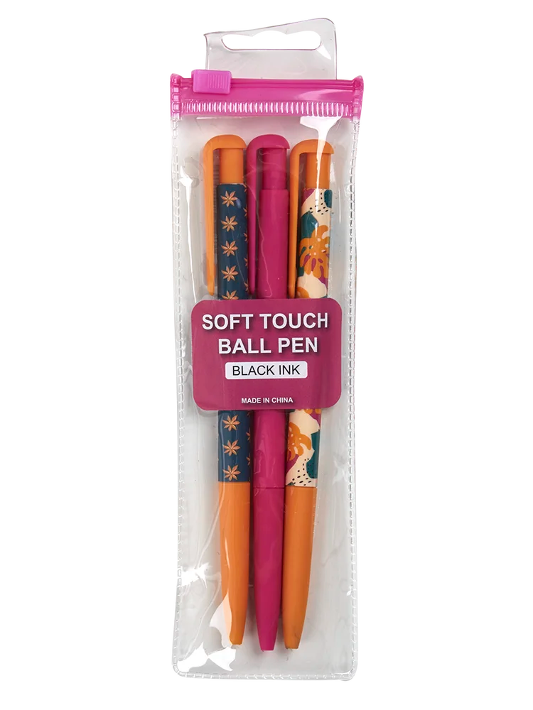 3 Pack Soft Grip Pens