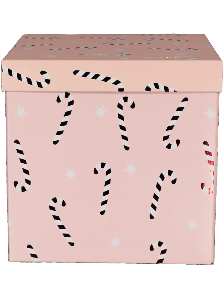 Large Candy Cane Gift Box