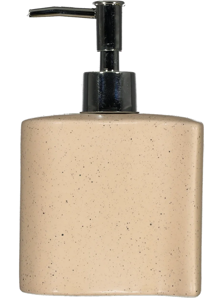 Natural Speckled Ceramic Soap Dispenser
