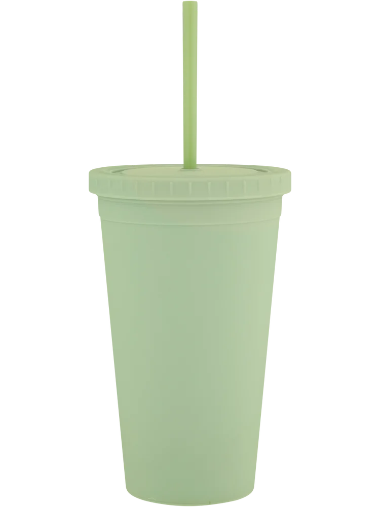 Tumbler Glass With Lid And Straw (1)