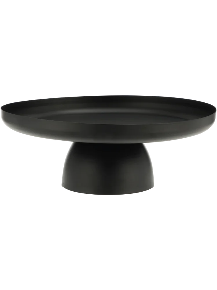 Black Metal Deco Bowl 30X30cm