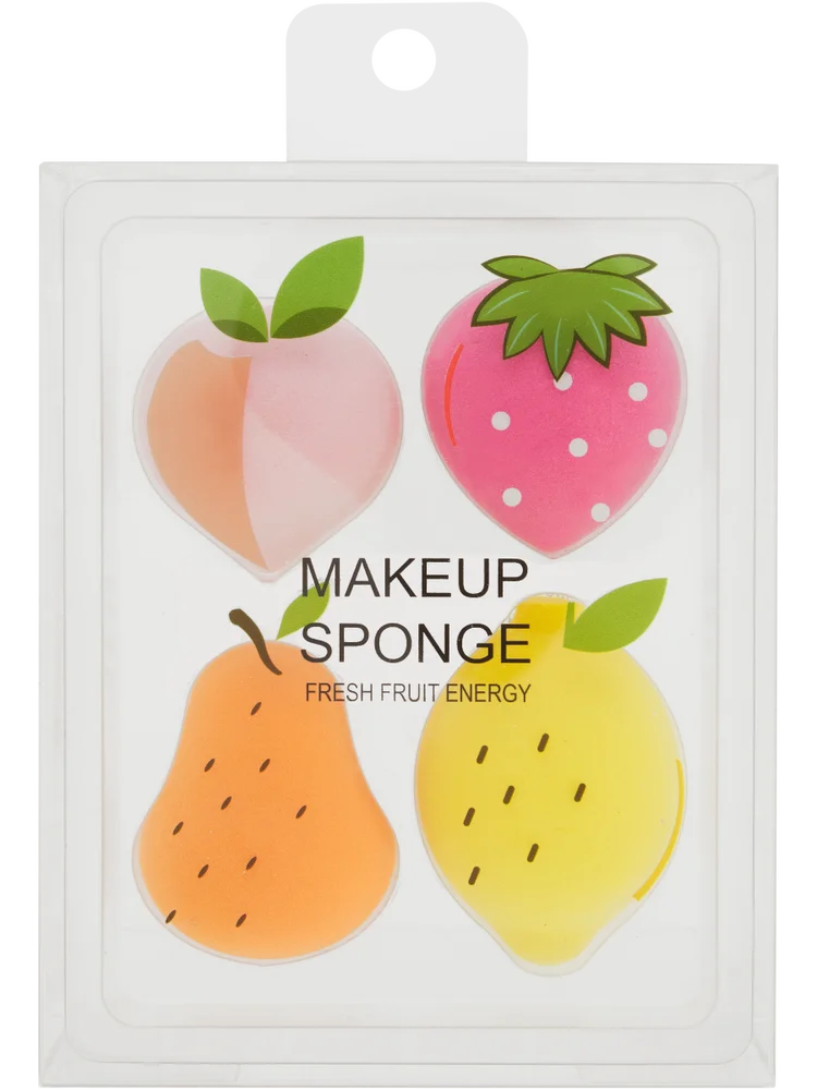 4 Piece Fruit Shaped Makeup Sponges (1)