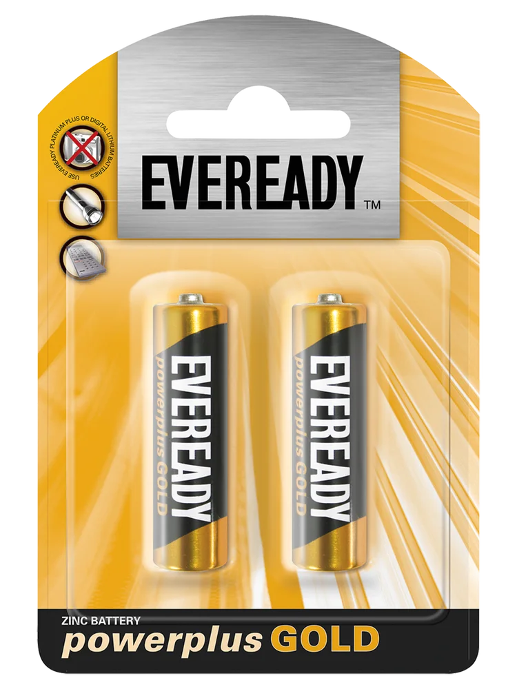 Eveready Power Plus Gold AA 2 Pack